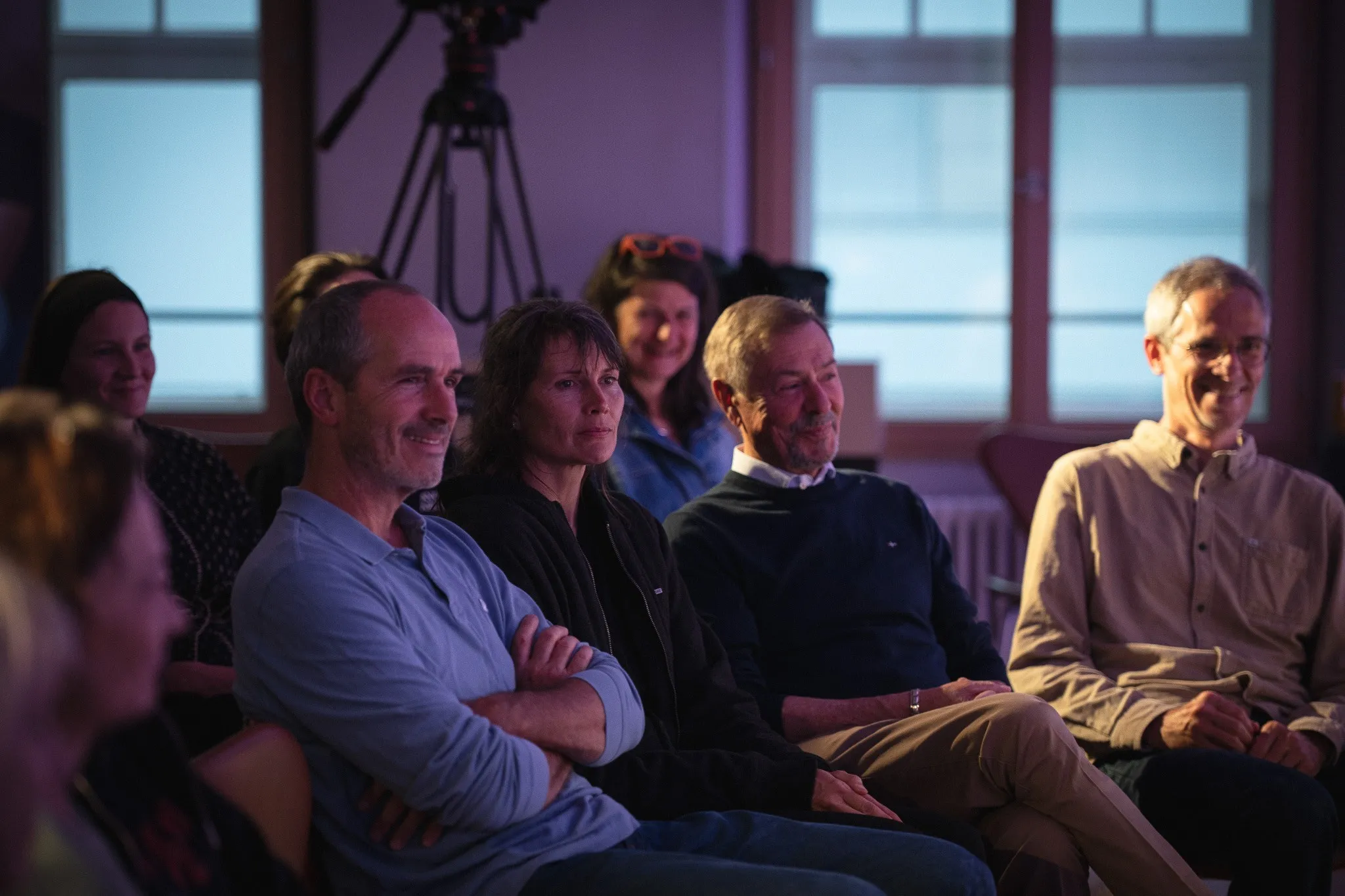 Publikum währen der Arbeitslebensgeschichte von Aaron Stöckl