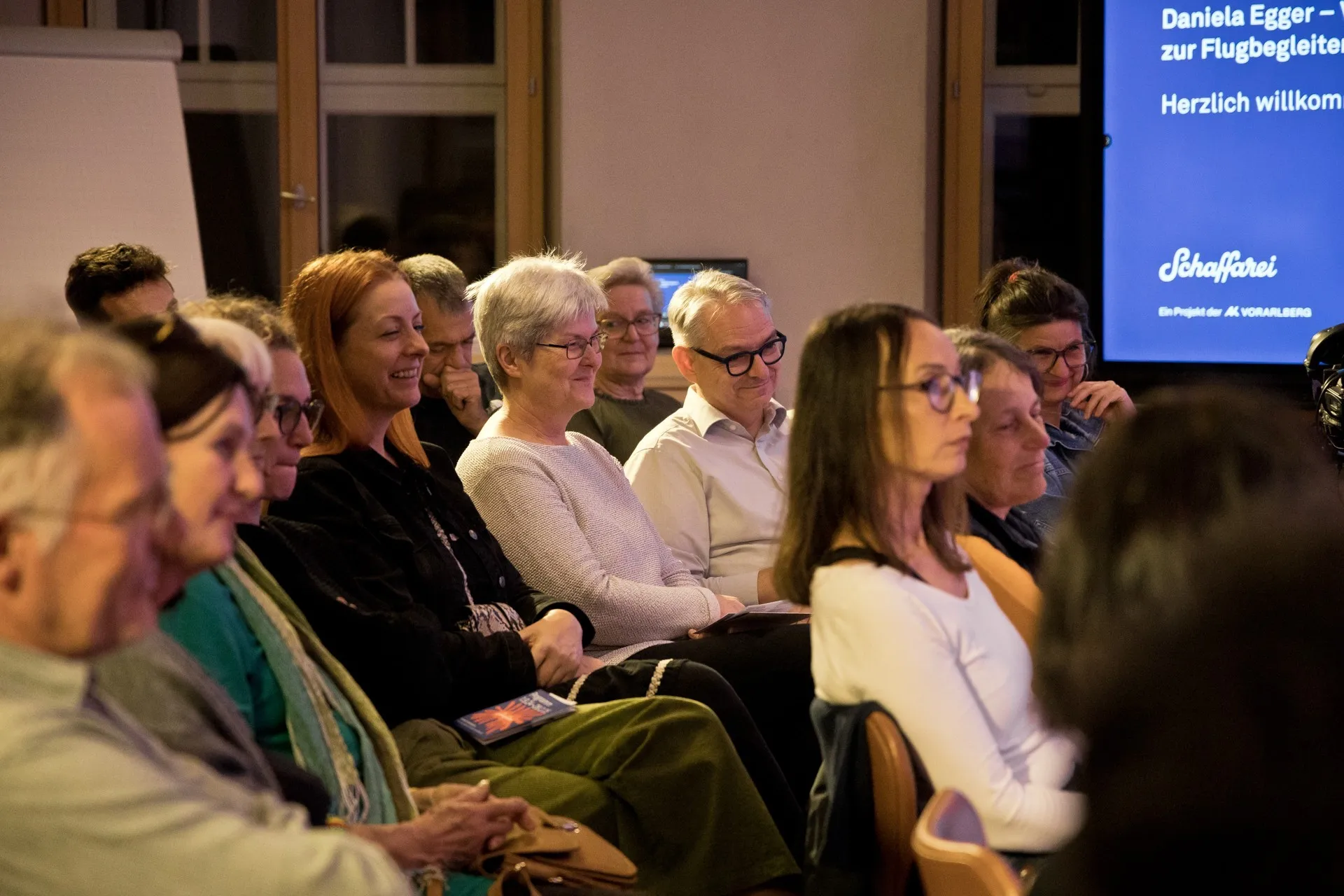 Arbeitslebensgeschichte mit Daniela Egger und Publikum