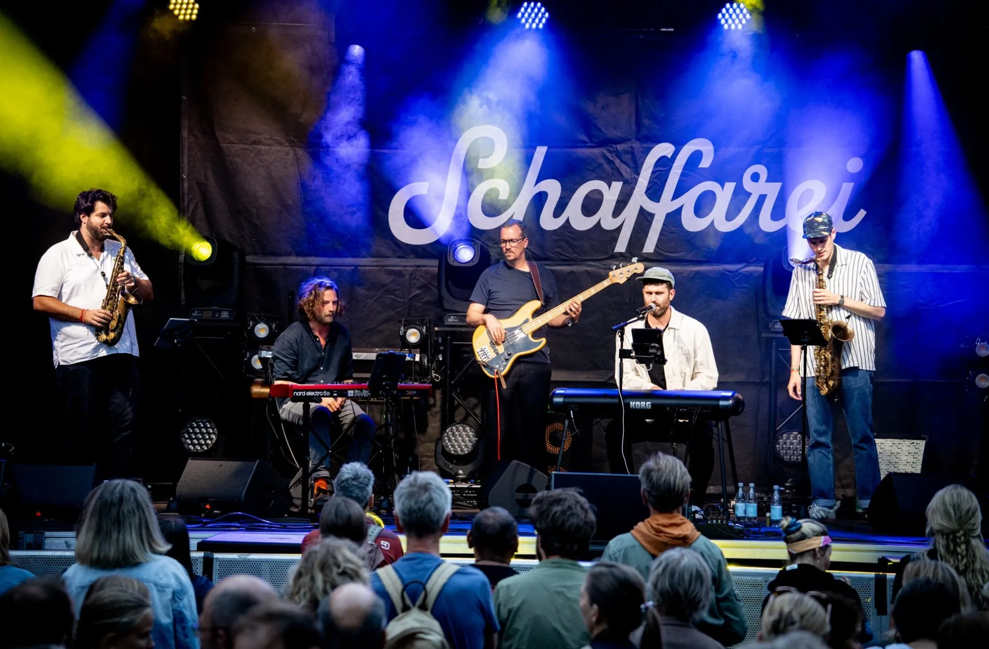 Die Band The Big Bees am Donnerstag auf der Bühne beim Schaffarei Festival 2025