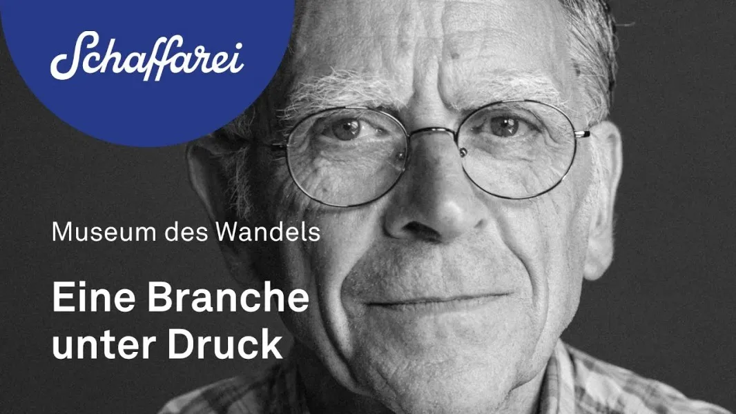 Drucker Ferdinand Hagspiel im Museum des Wandels