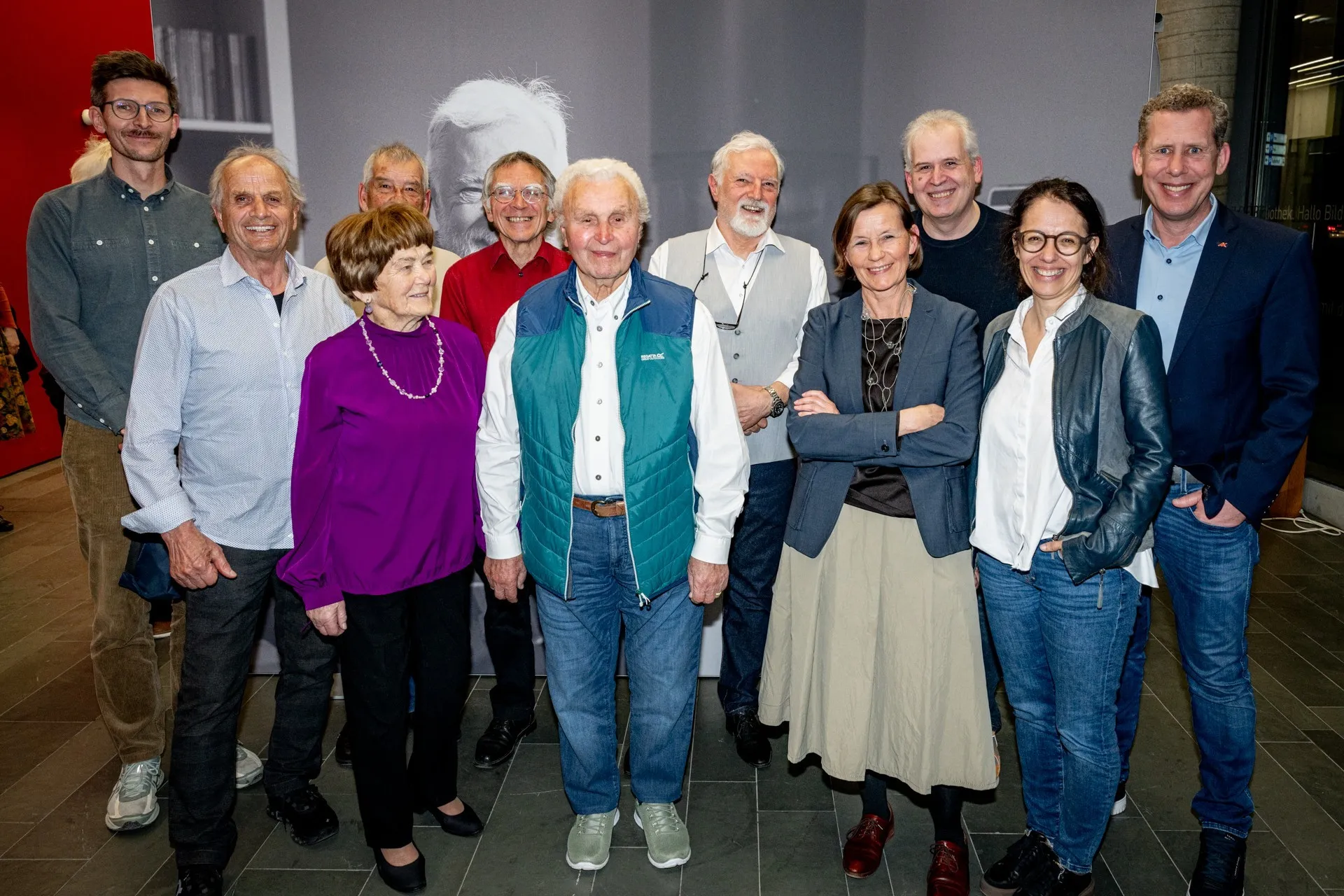 Einige der bisherigen Protagonistinnen und Protagonisten des Museum des Wandels und die Veranstalter.