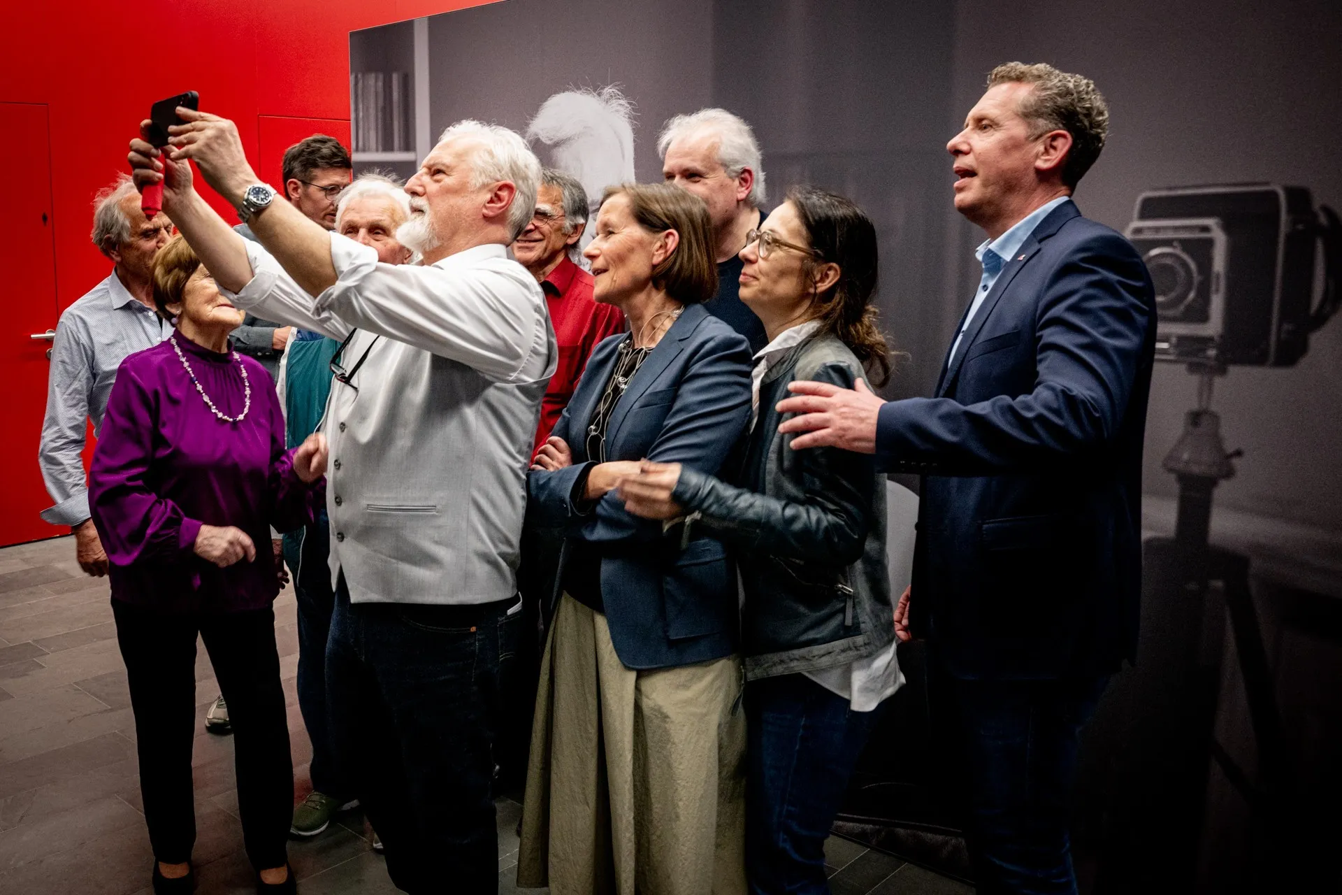 Einige der bisherigen Protagonistinnen und Protagonisten des Museum des Wandels und die Veranstalter.
