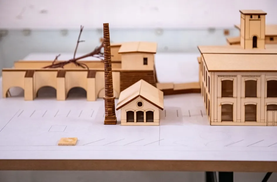 Modell der Fabrik Klarenbrunn