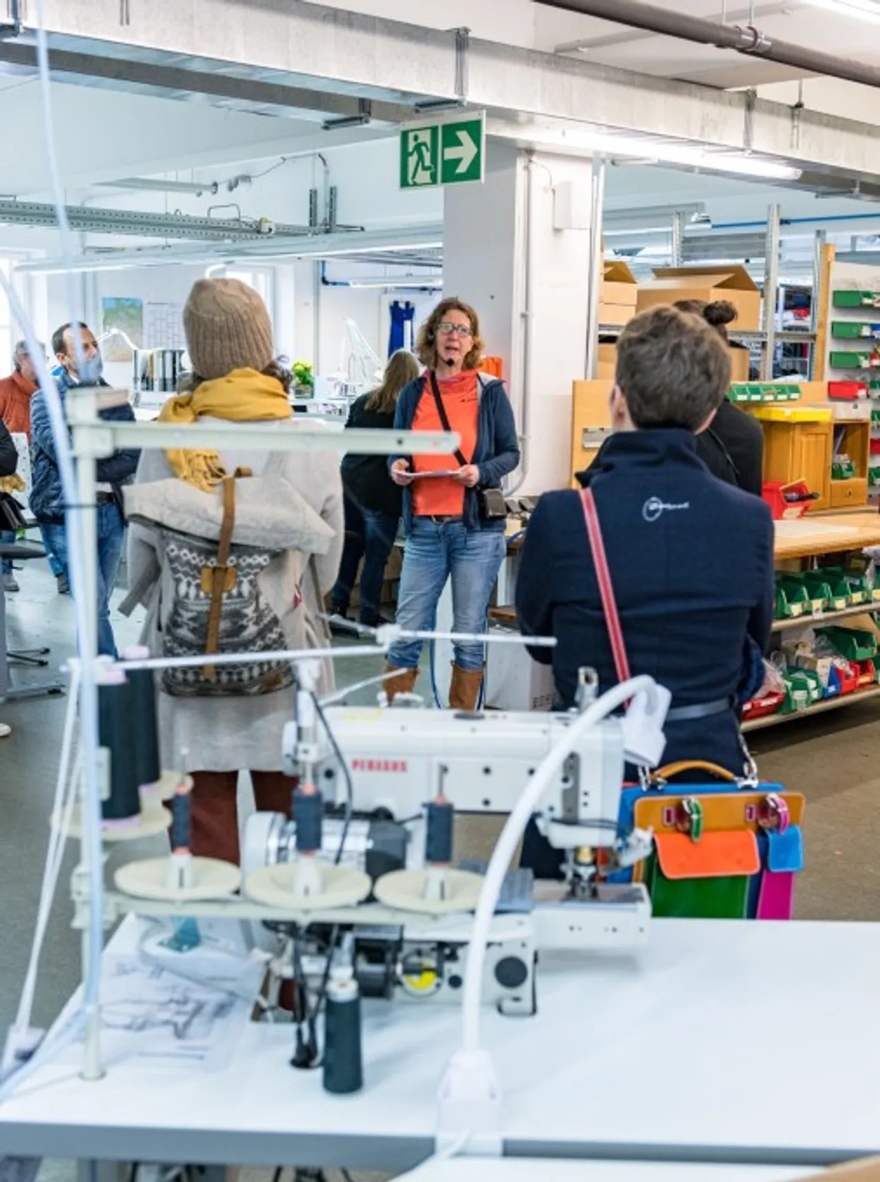 Exkursion bei Vaude durch die Produktion