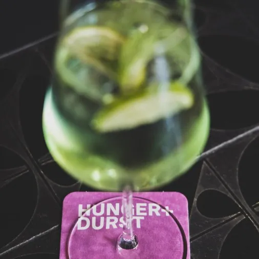 Getränk auf Hunger+Durst Bierdeckel