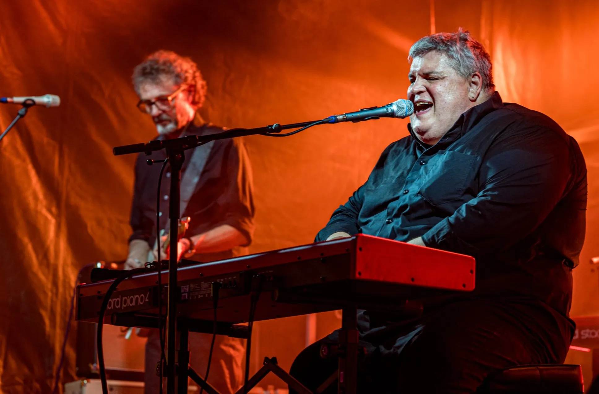 George Nussbaumer an den Keyboards, Walter Schuler an der Gitarre