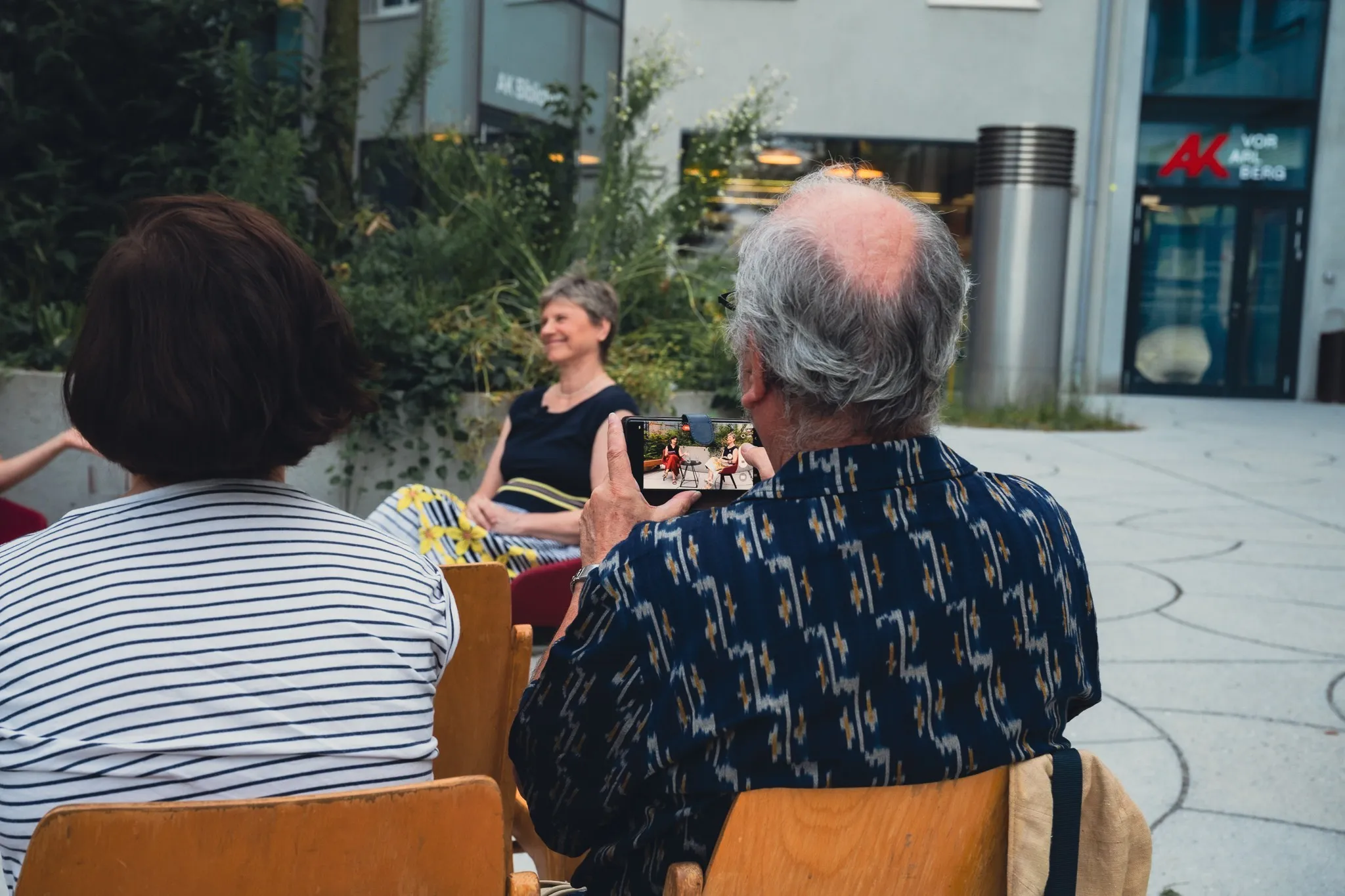 Publikum Arbeitslebensgeschichte mit Reingard Wöss