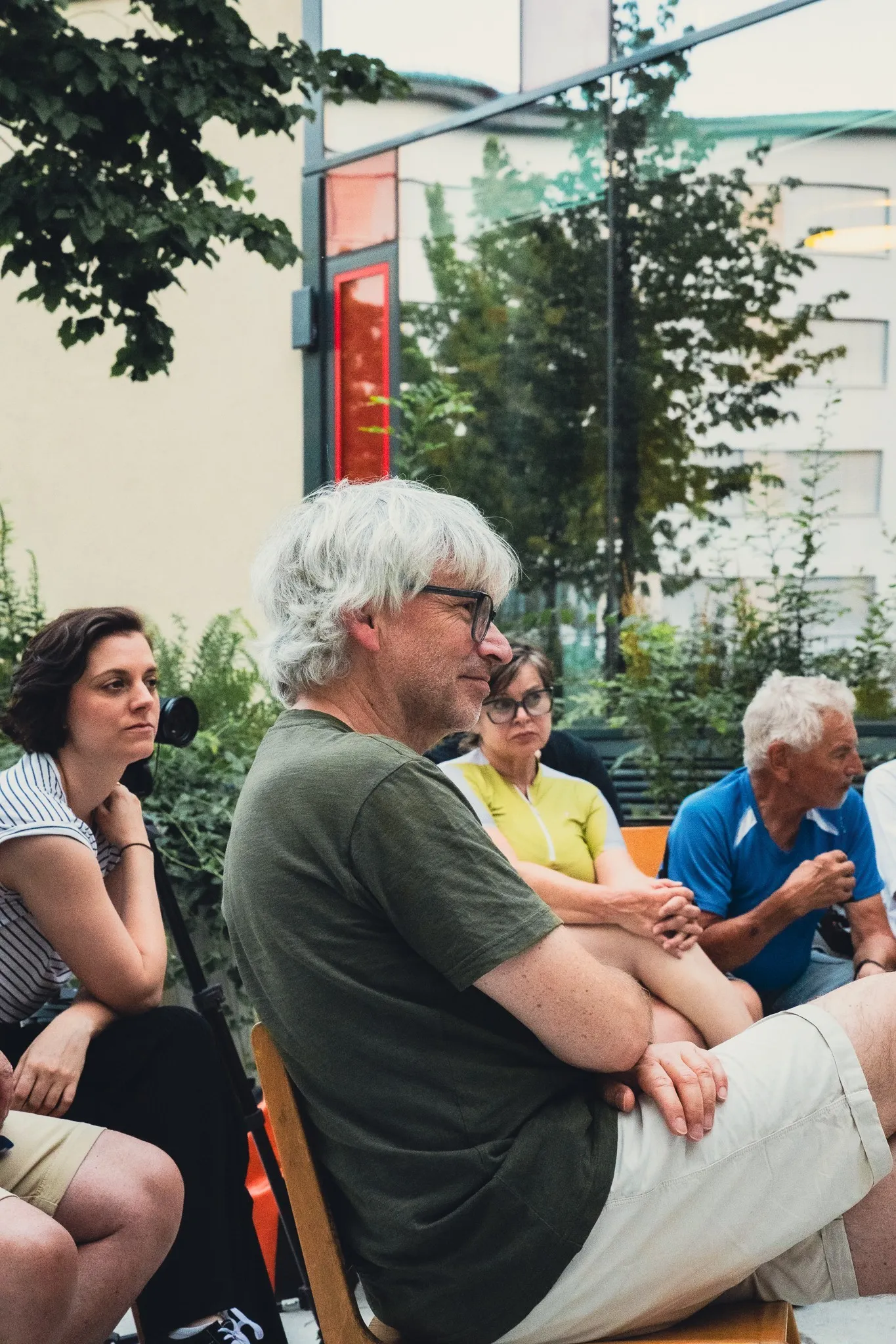 Publikum Arbeitslebensgeschichte mit Reingard Wöss