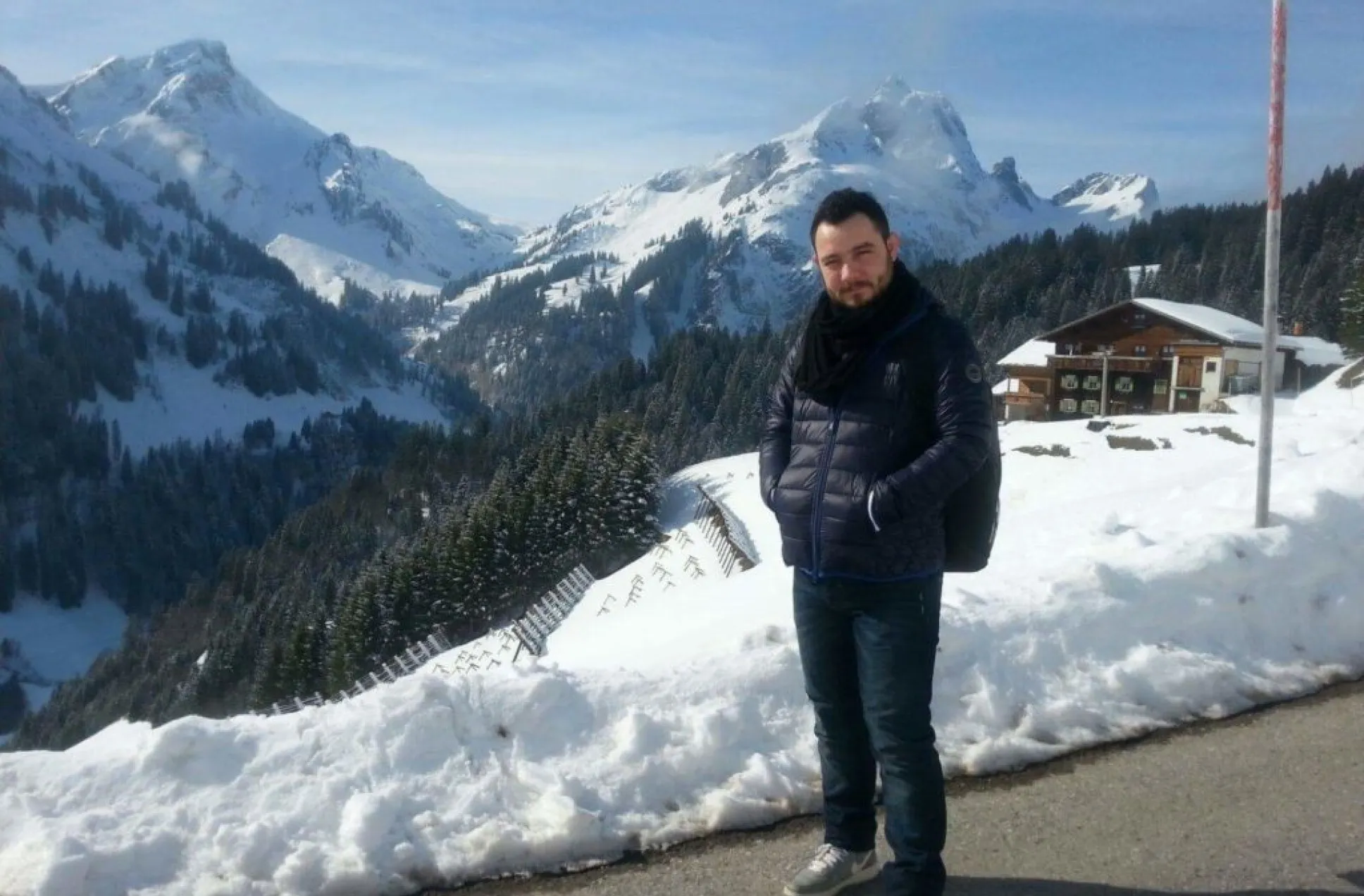 Rodar Ali im verschneiten Schröcken