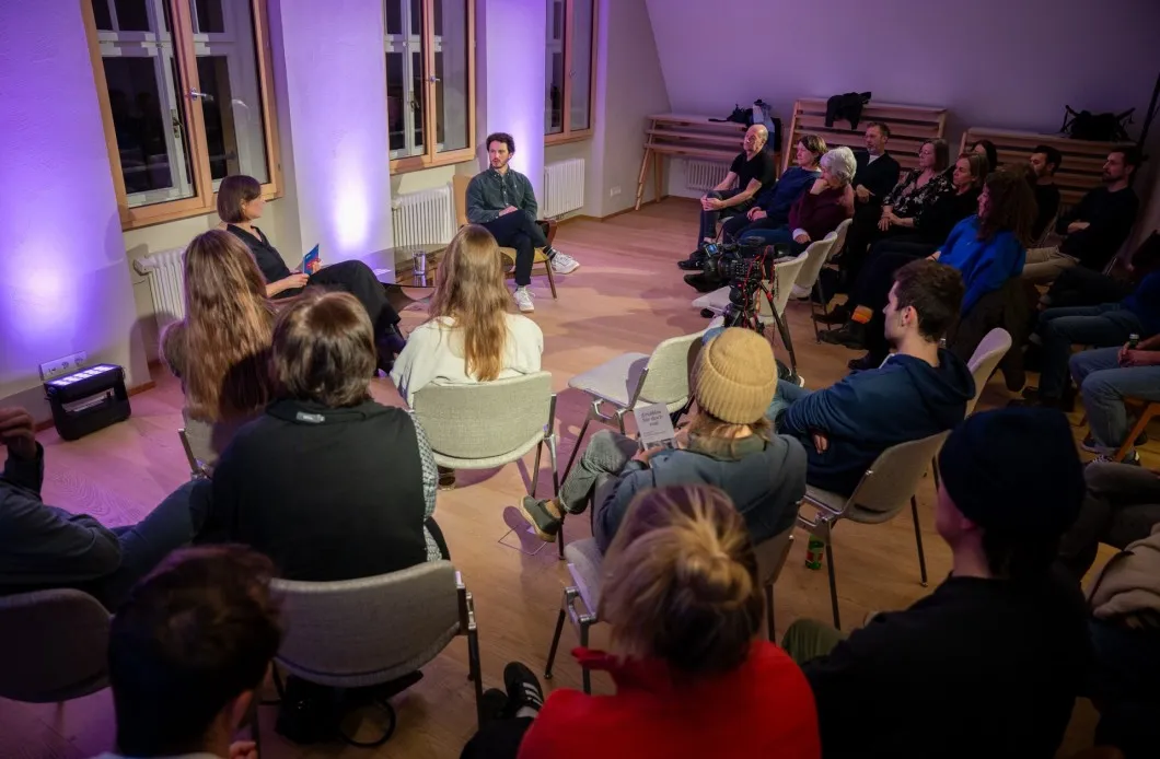 Arbeitslebensgeschichte mit Samuel Nussbaumer und Publikum