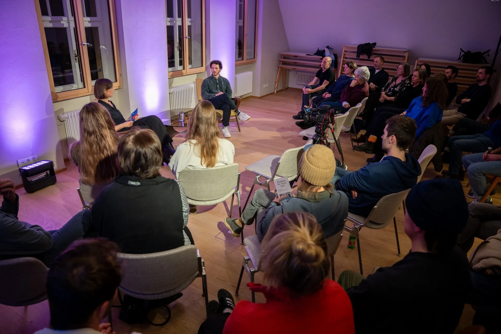 Arbeitslebensgeschichte mit Samuel Nussbaumer und Publikum