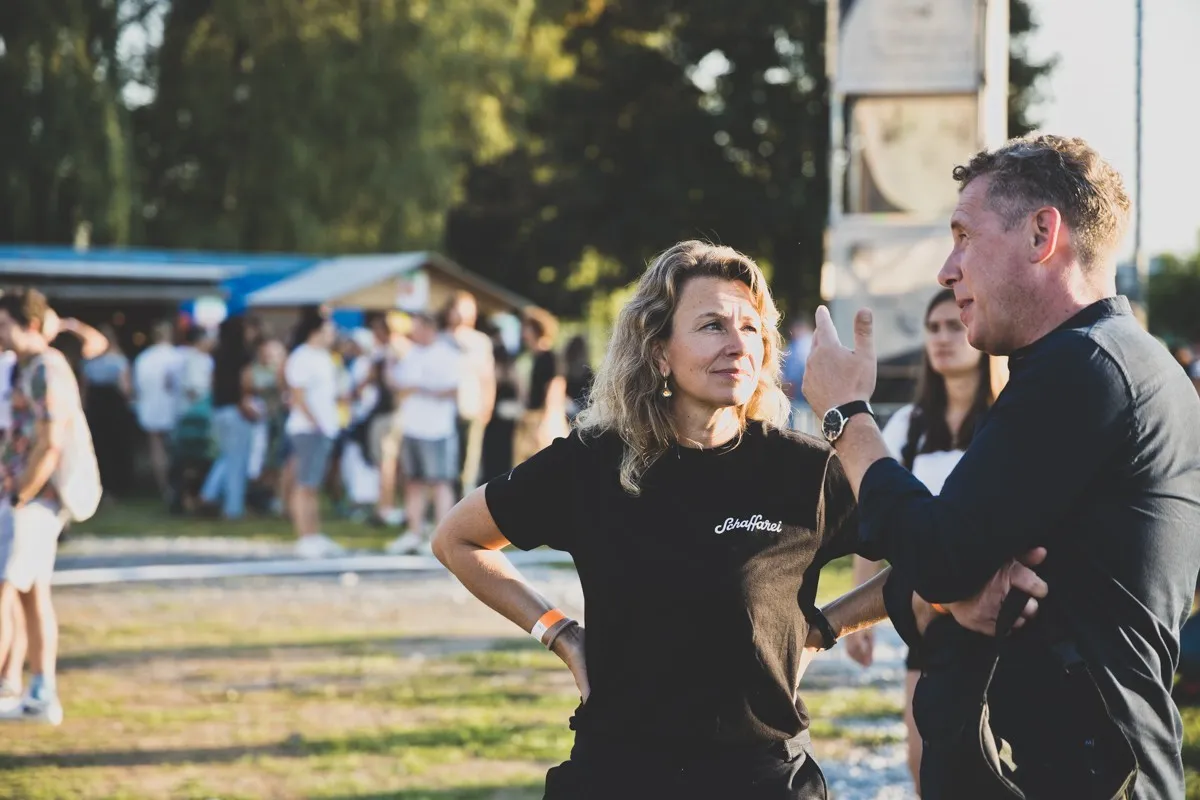 Eva King mit Bernhard Heinzle
