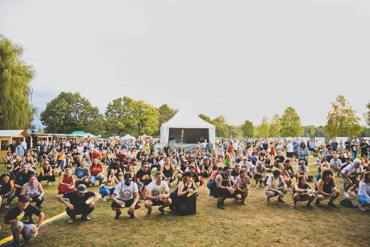 Blick über das Festivalgelände