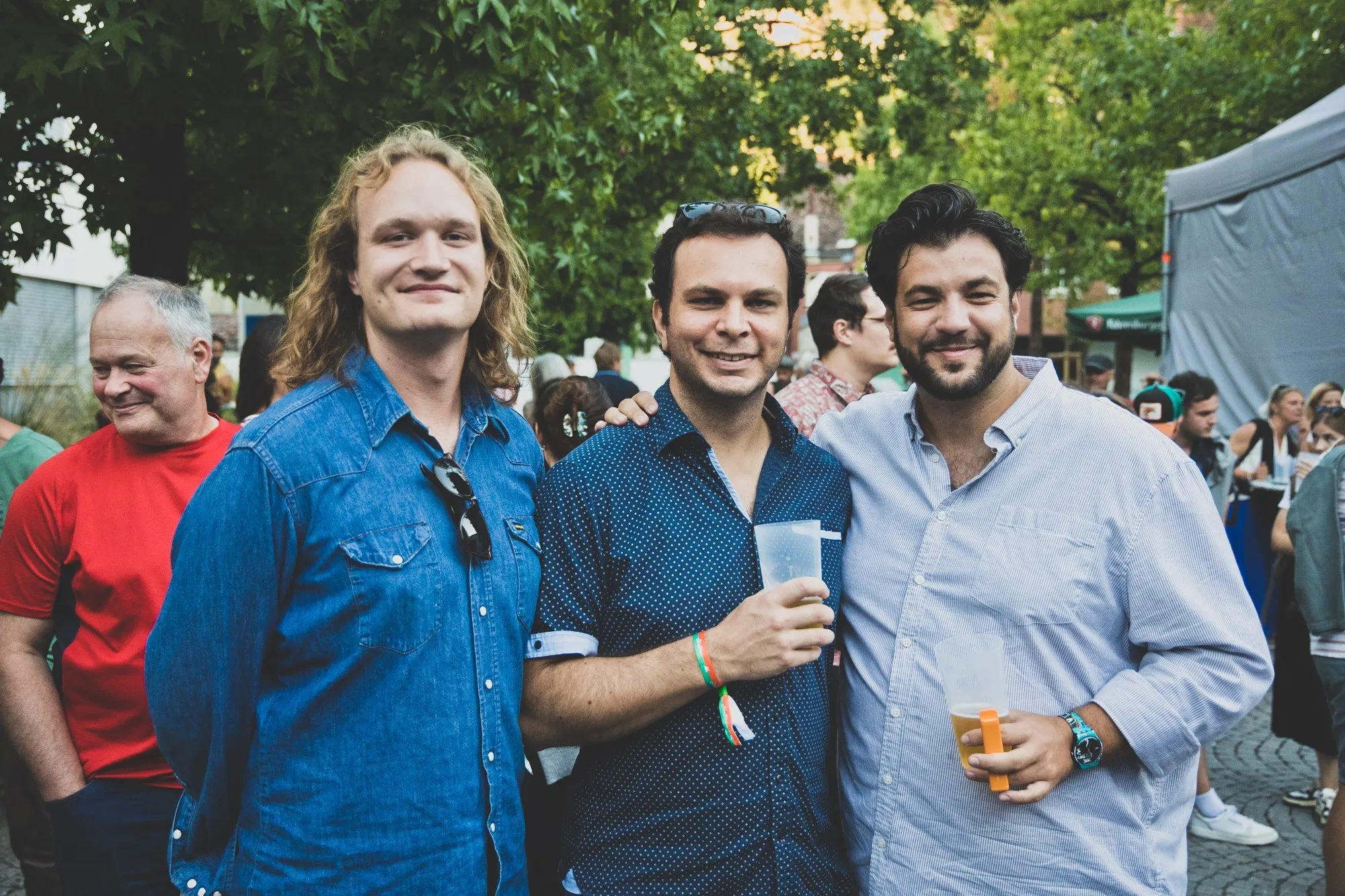 Drei Männer beim Schaffarei Festival 2024
