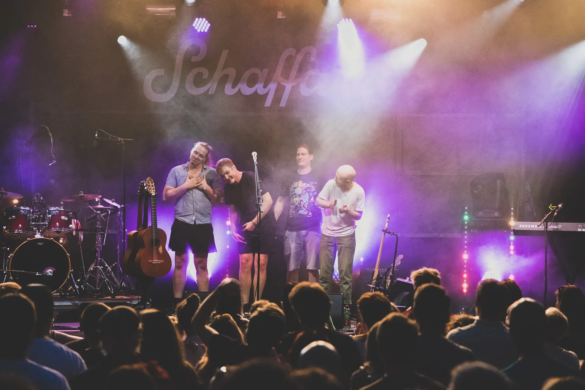 Band auf der Schaffarei Bühne