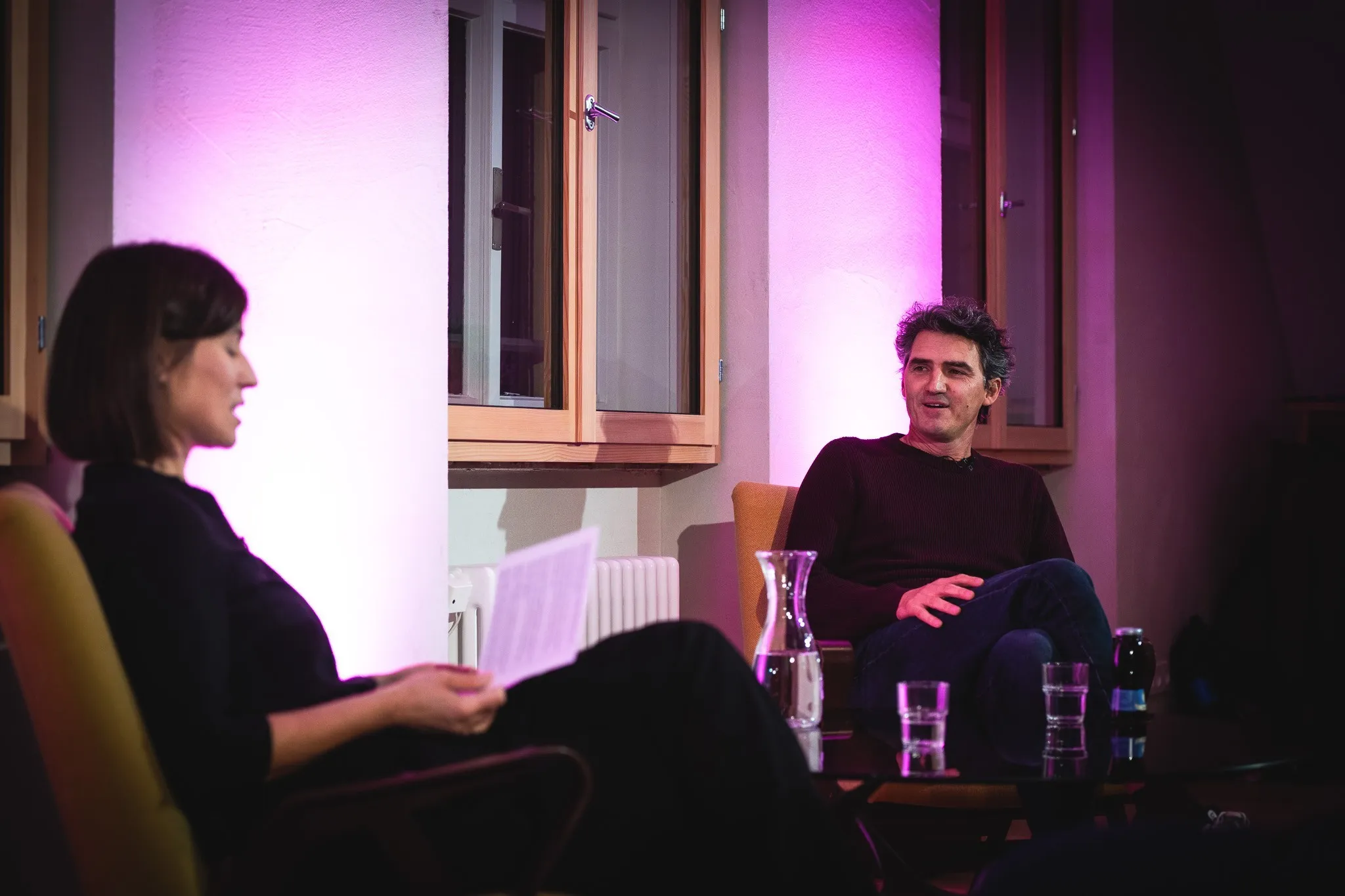 Arbeitslebensgeschichte mit Sebastian Gerer und Moderatorin Carmen Jurkovic Burtscher